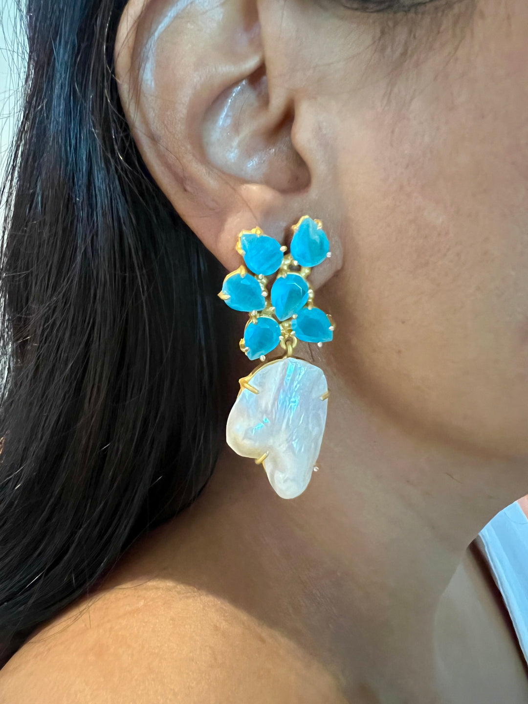 Scintillating Gemstones Earrings