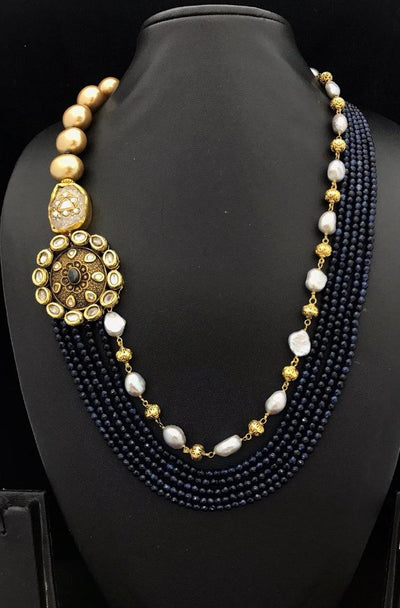 Premium Jade and Pearls Necklace - SHIVKA
