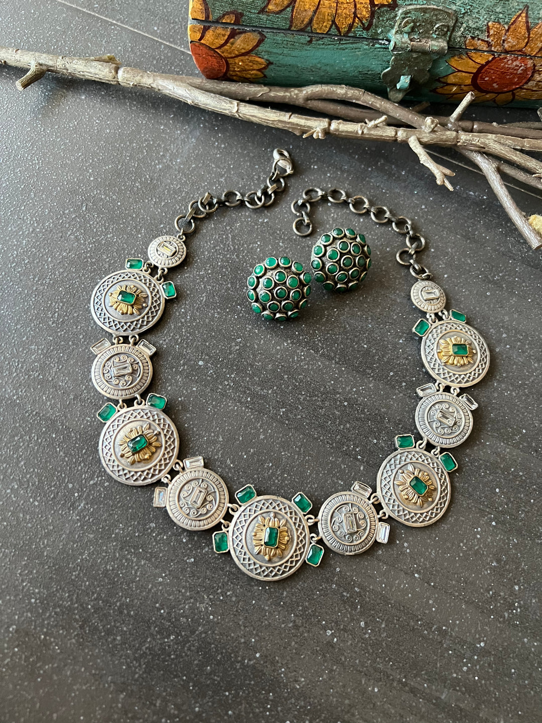 Fusion Necklace with Earrings