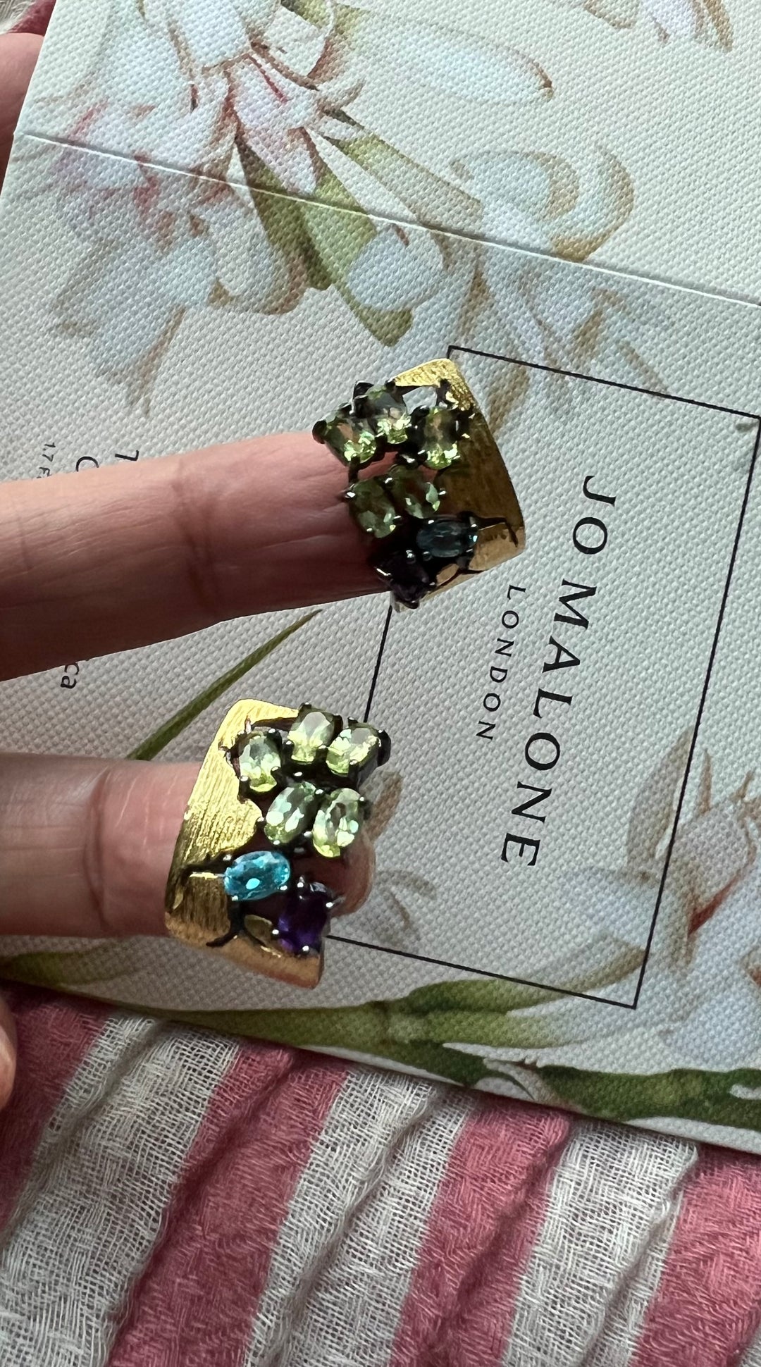 Multi Gemstone Pure 925 Silver Baalis