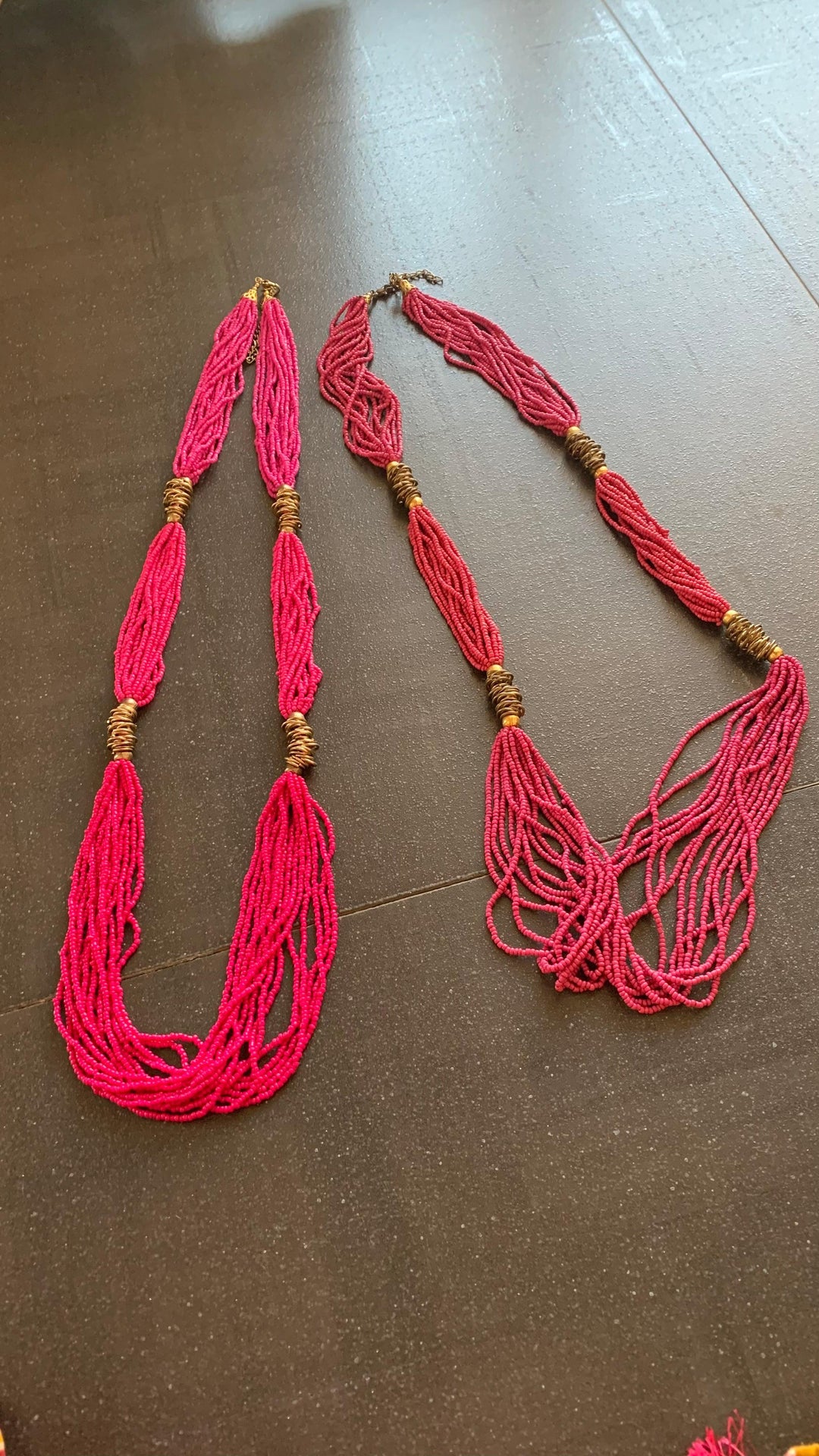 Maharani Pink Beaded Necklaces - SHIVKA