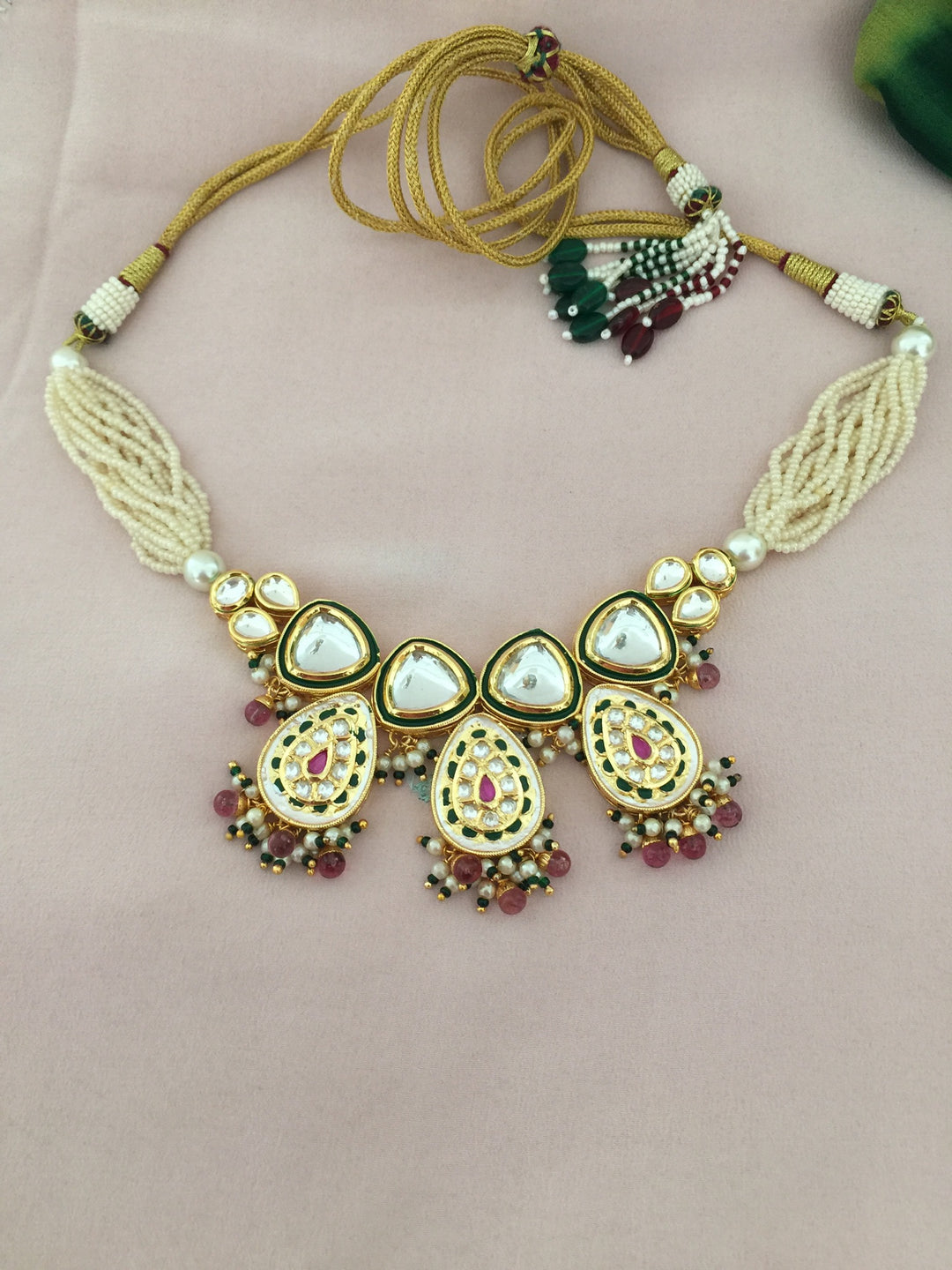 Elegant Kundan Necklace Set - Dazzle at Weddings and Festive Affairs