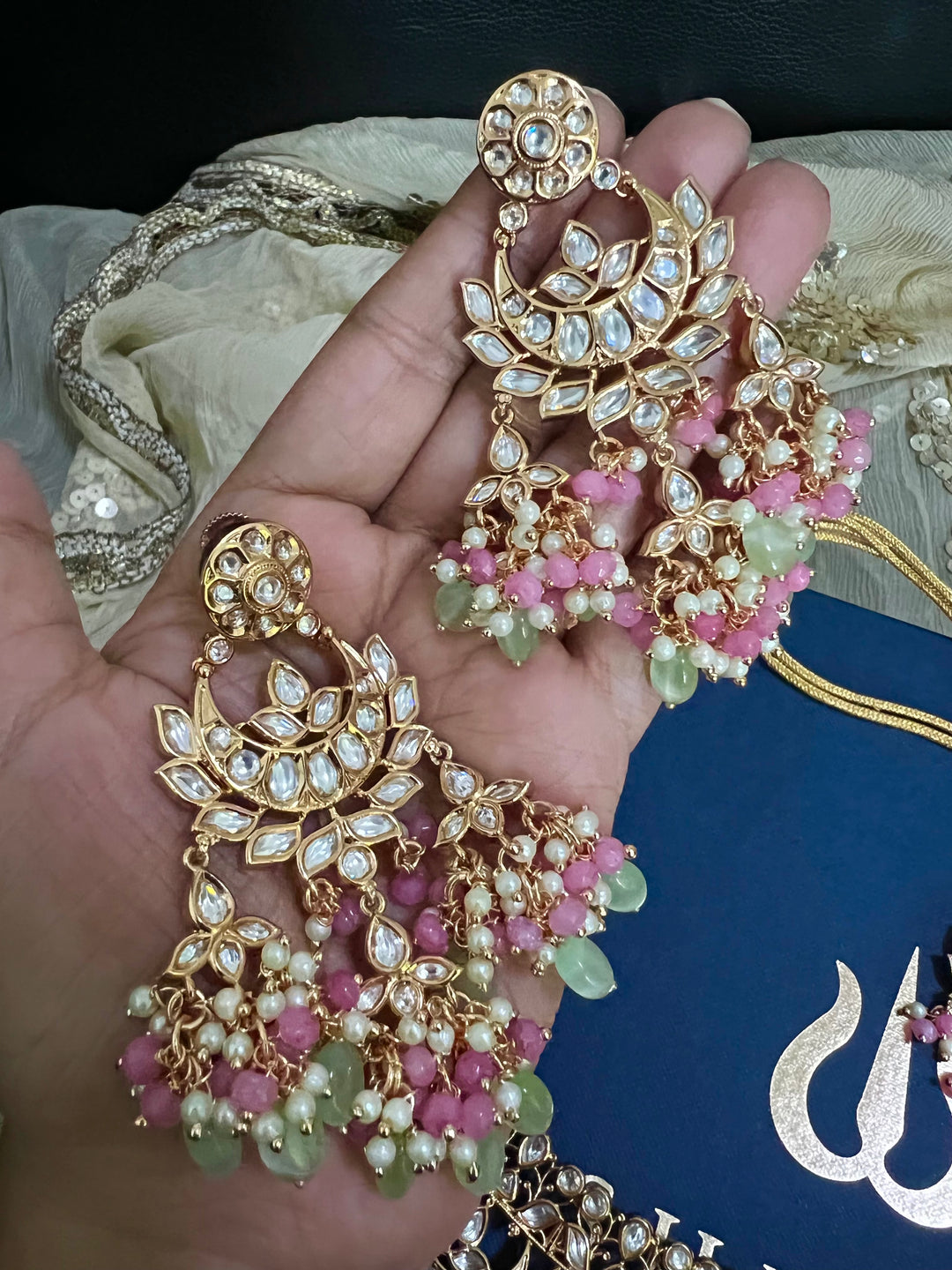 Scintillating Bridal Kundan Choker with Earrings and Maangtikka