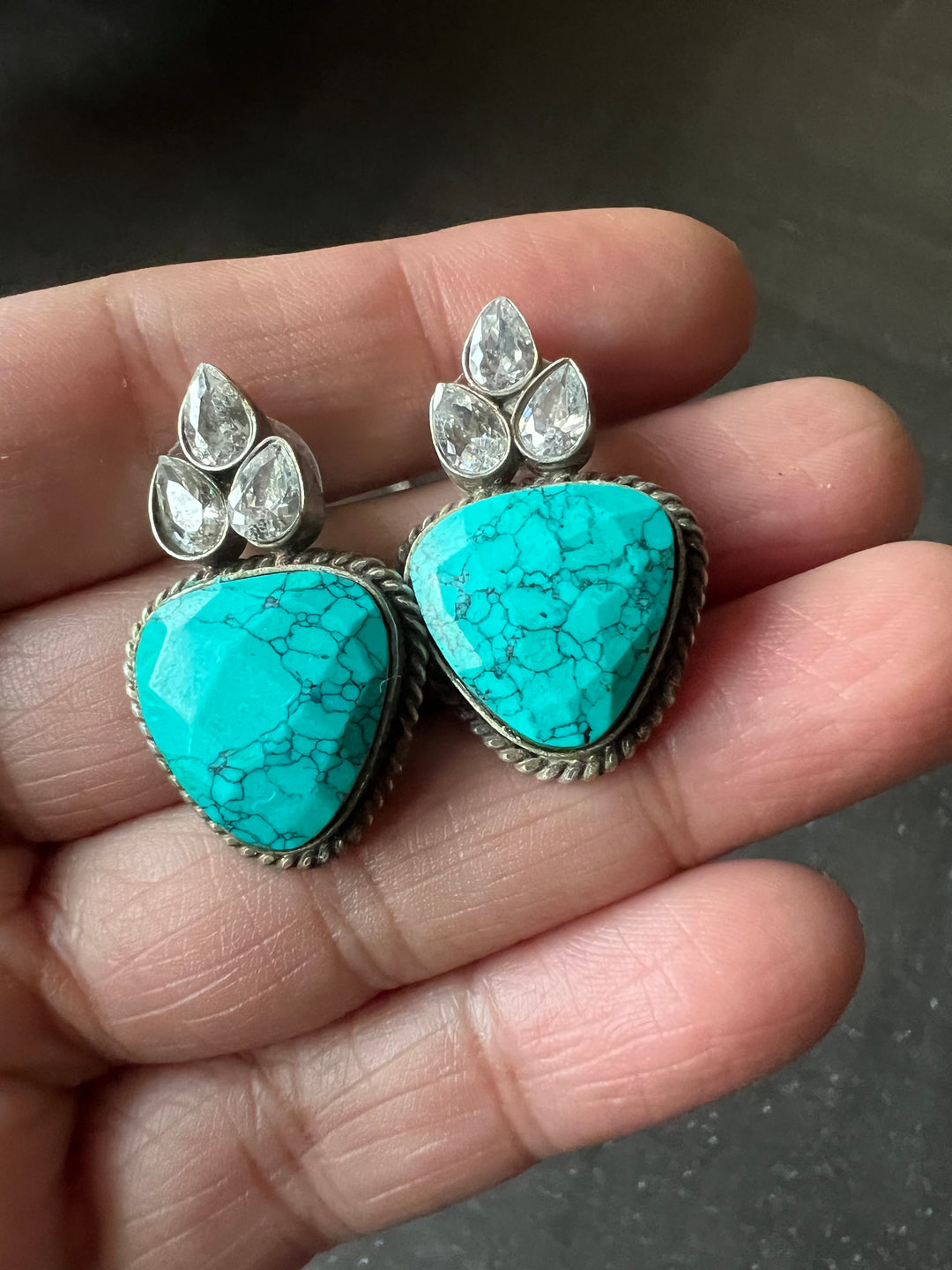 Beaded Necklace with studs