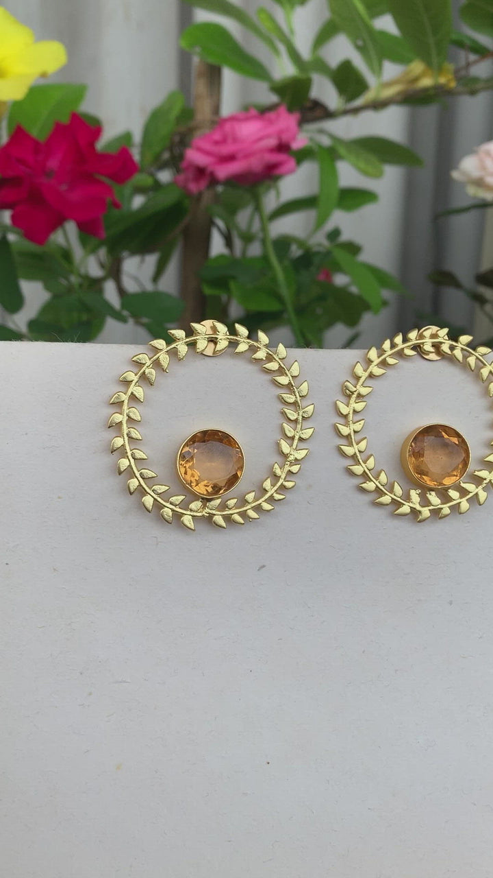 Citrine studs