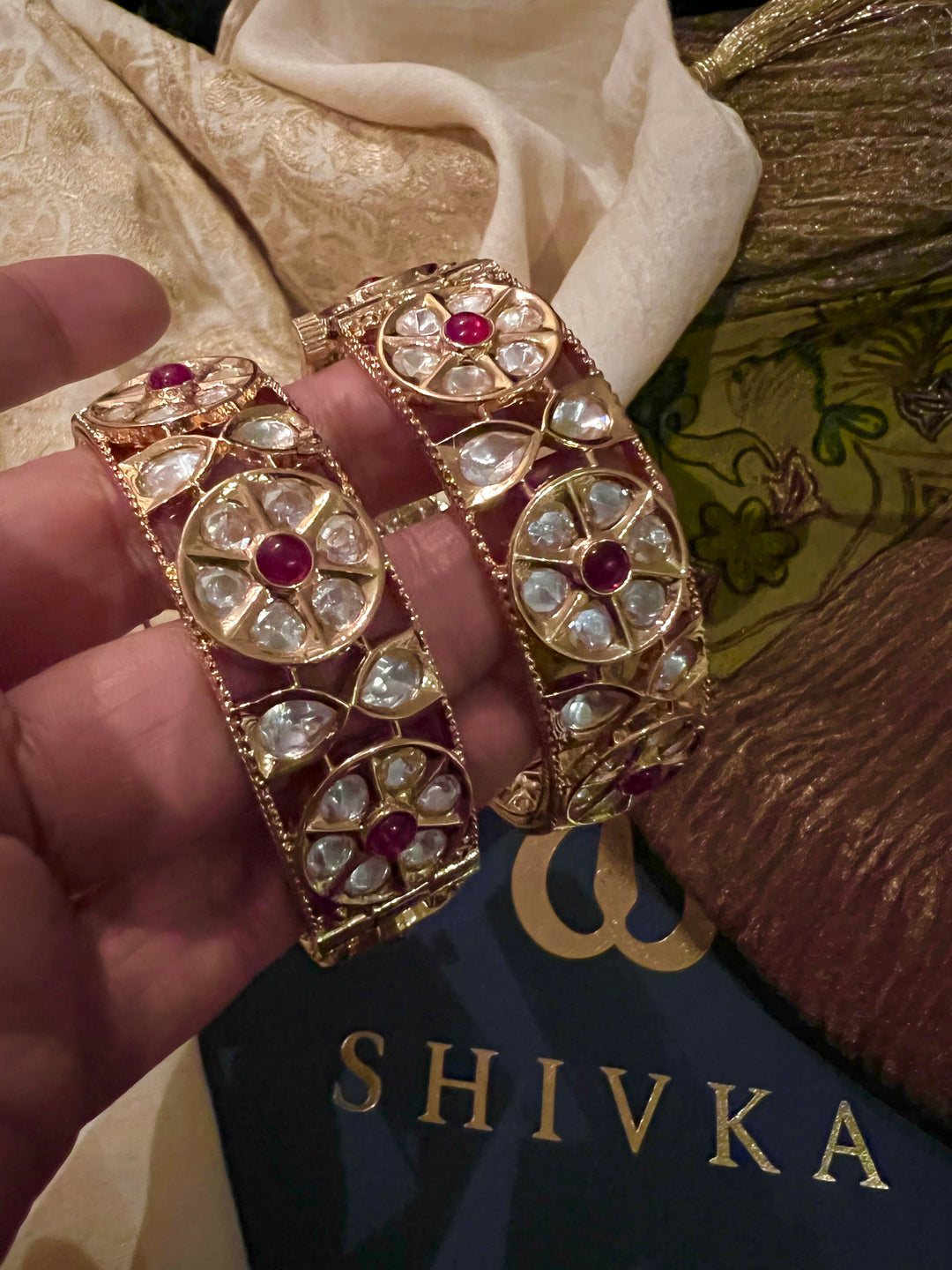 Bridal Kundan Kadas- Set of Two