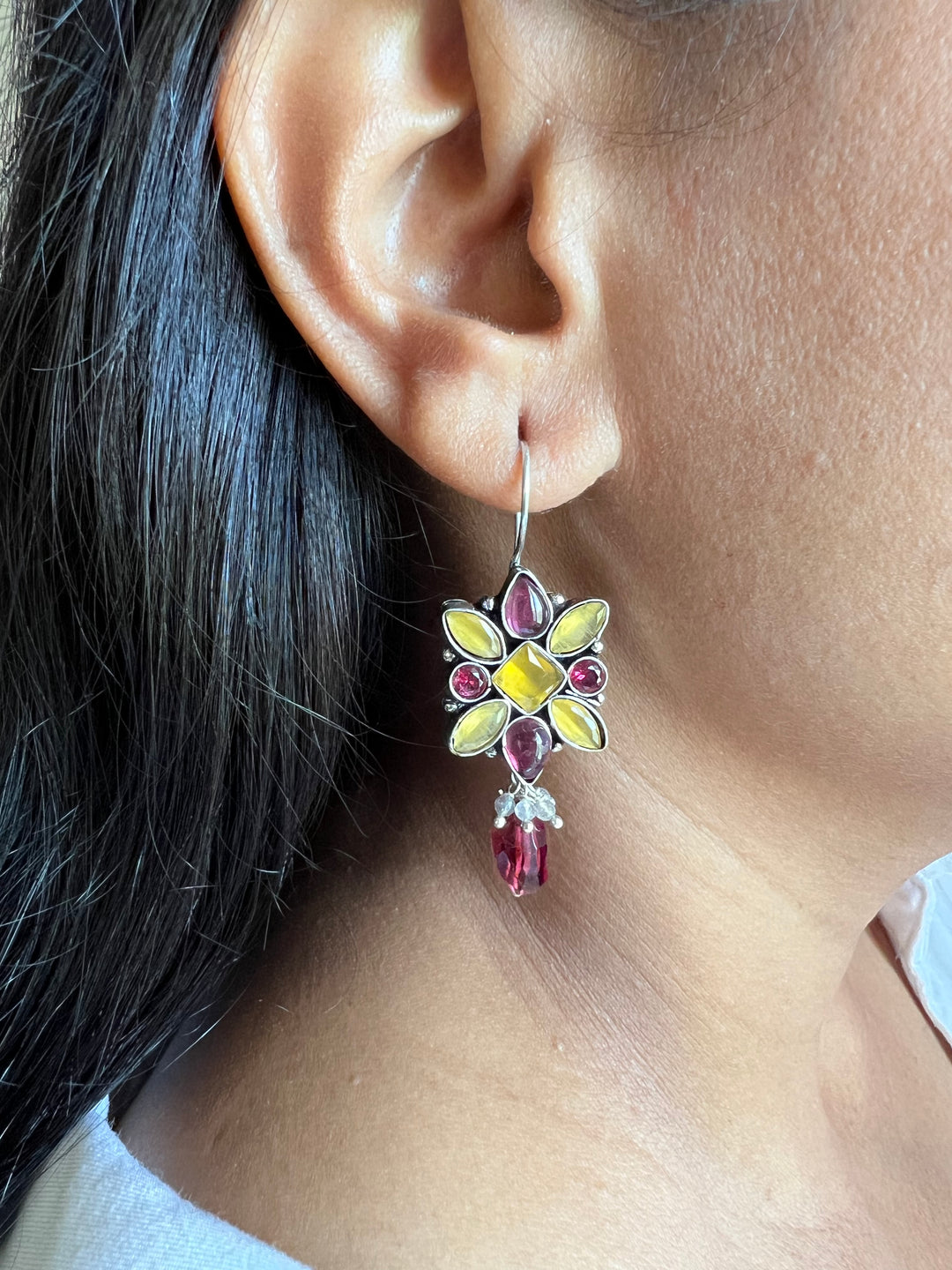 Pink Hydro Drop Earrings