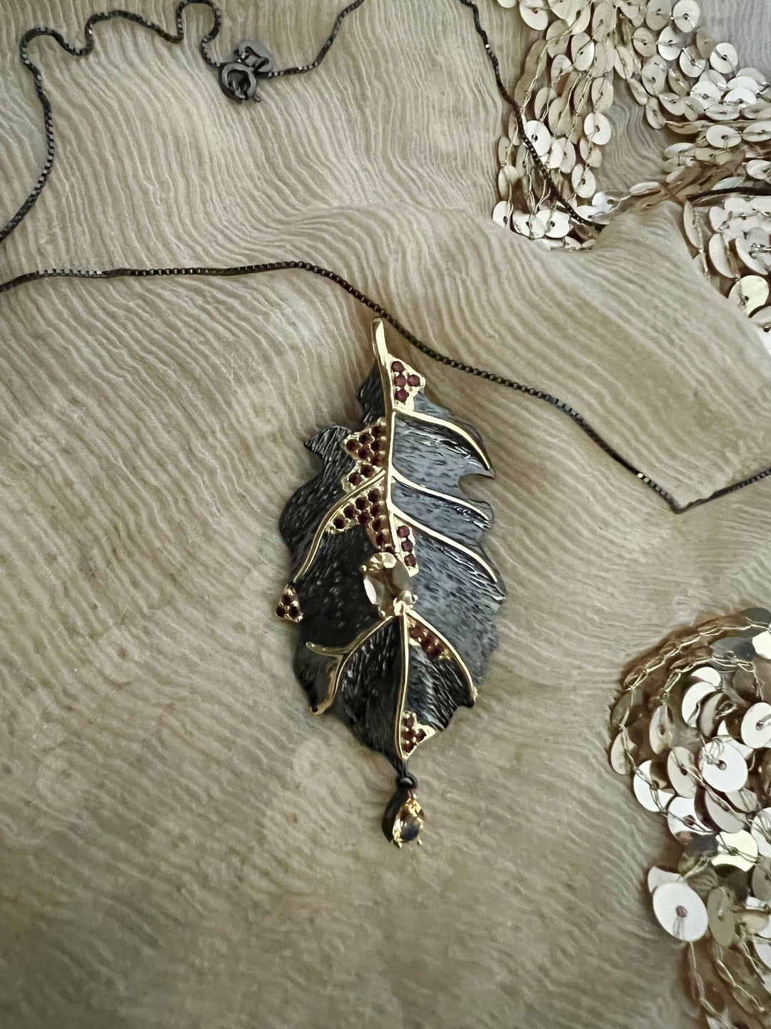 Sterling Silver Pendant Chain Necklace with Earrings