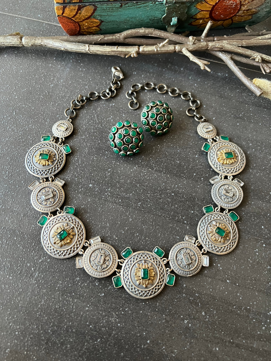 Fusion Necklace with Earrings