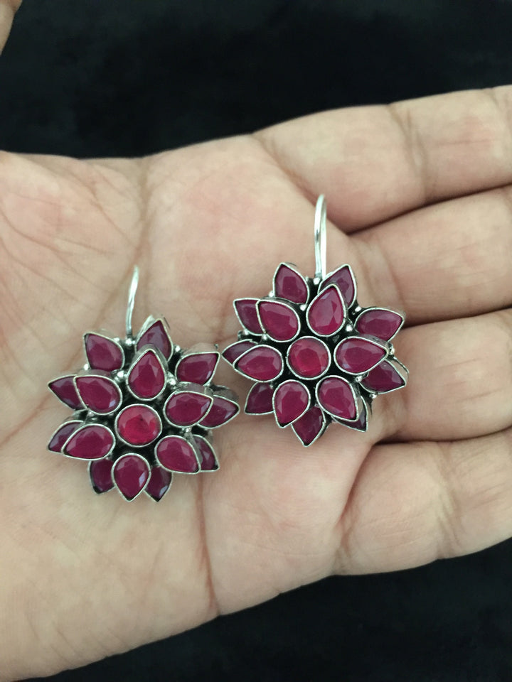 Antique Deep Red Earrings