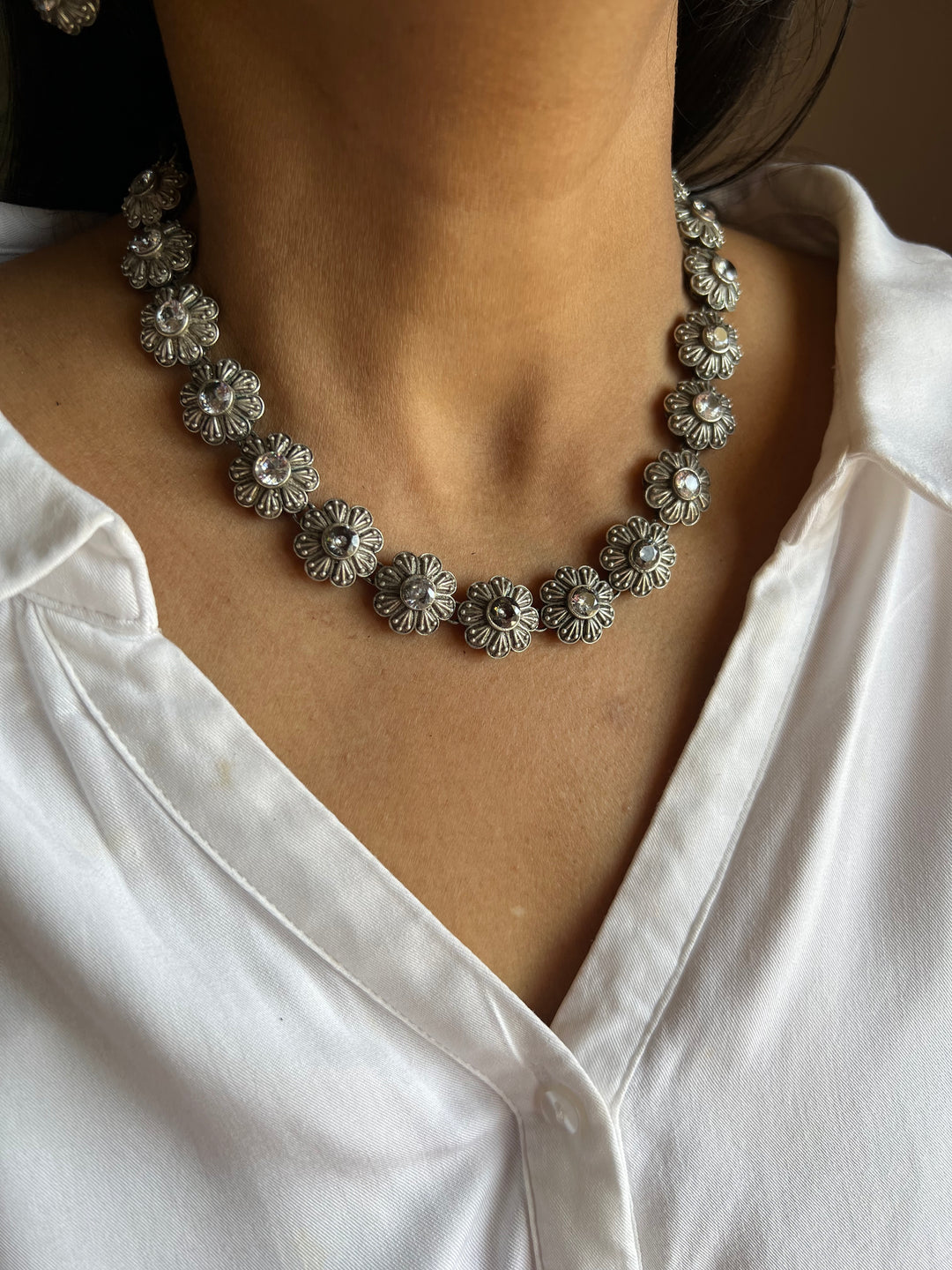 Vintage Necklace with Earrings