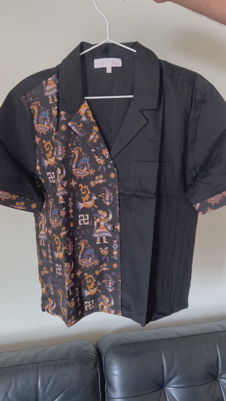 Designer Indian Print Cotton Night Suit - Set of Two