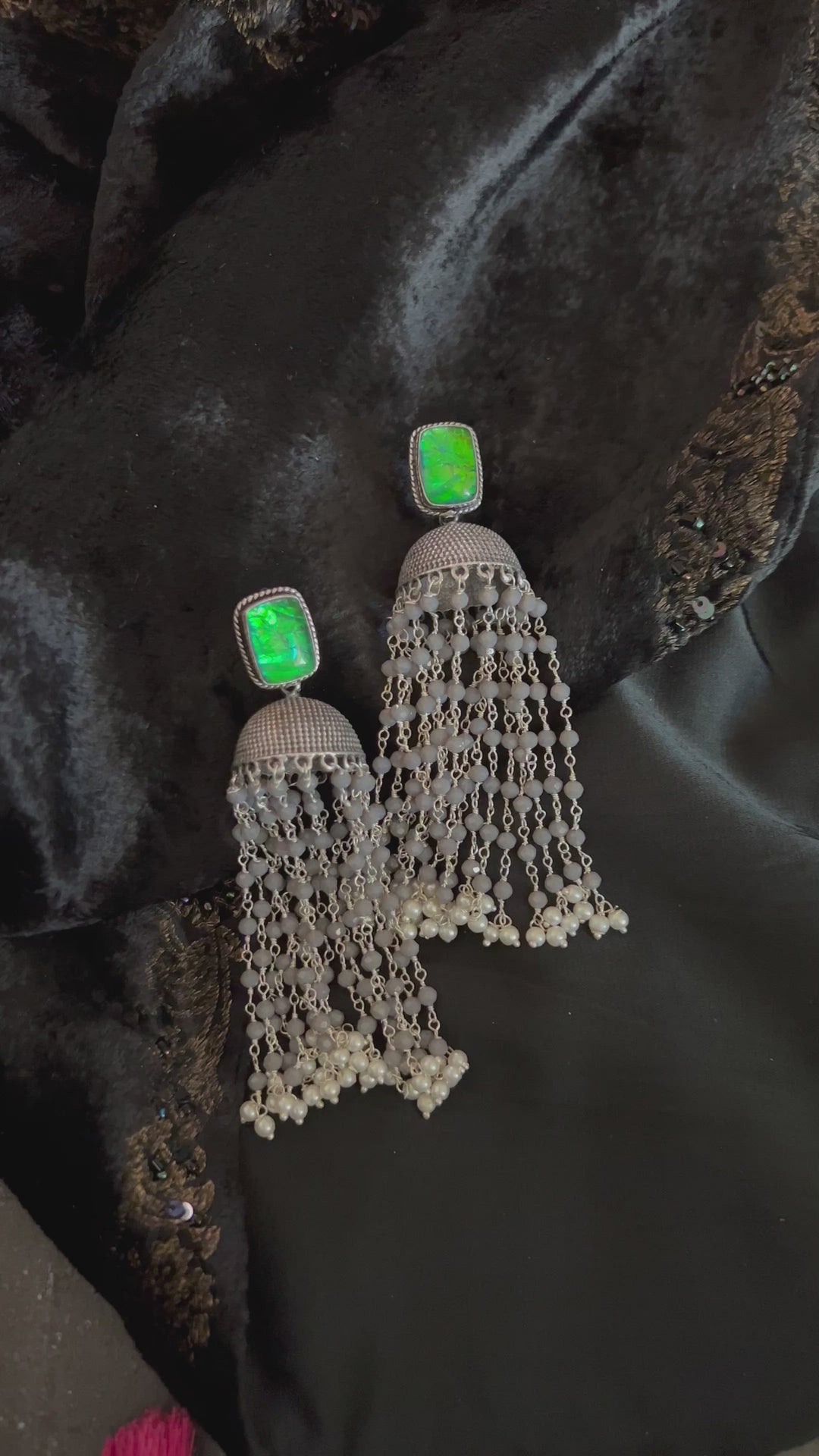 Beautiful Tasseled Long Danglers