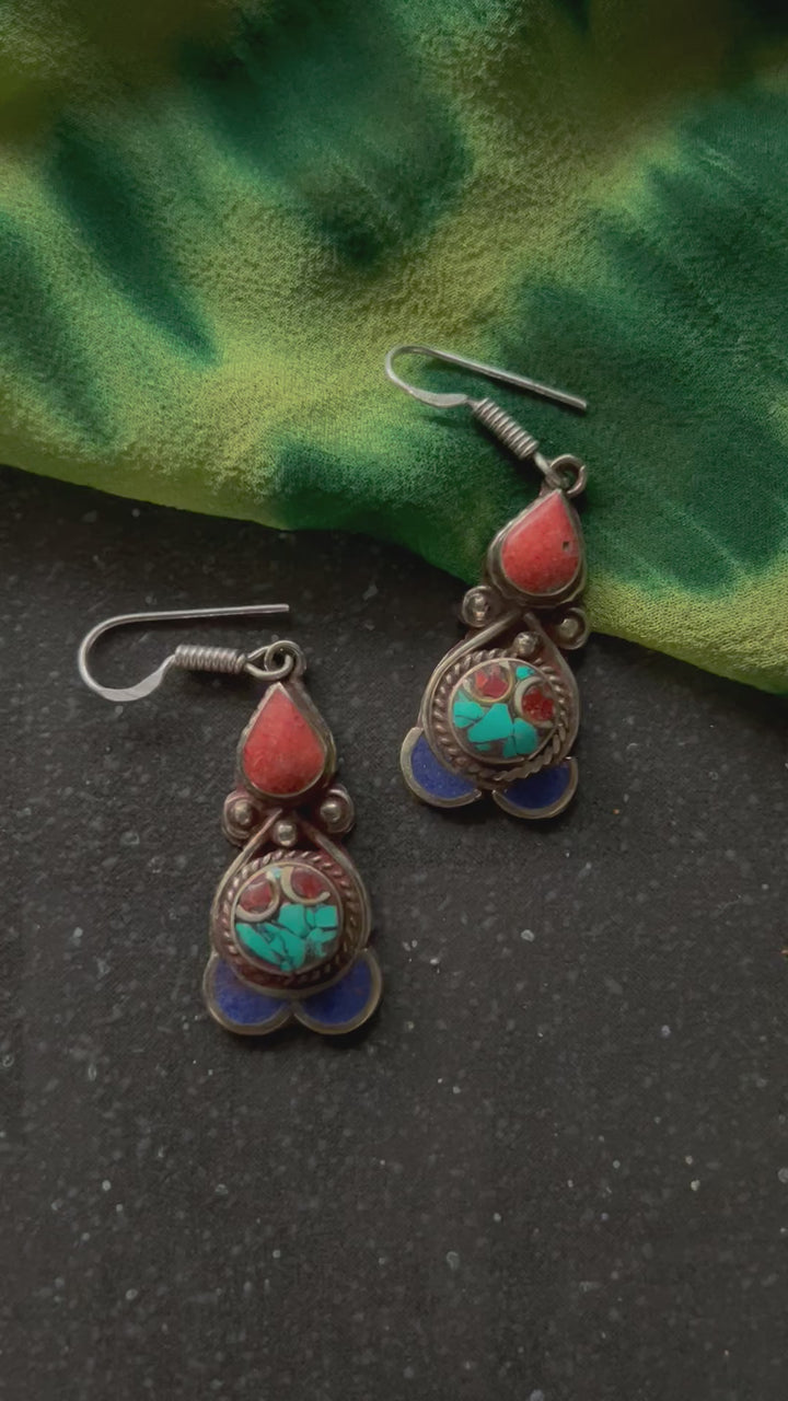 Antique Stones Danglers