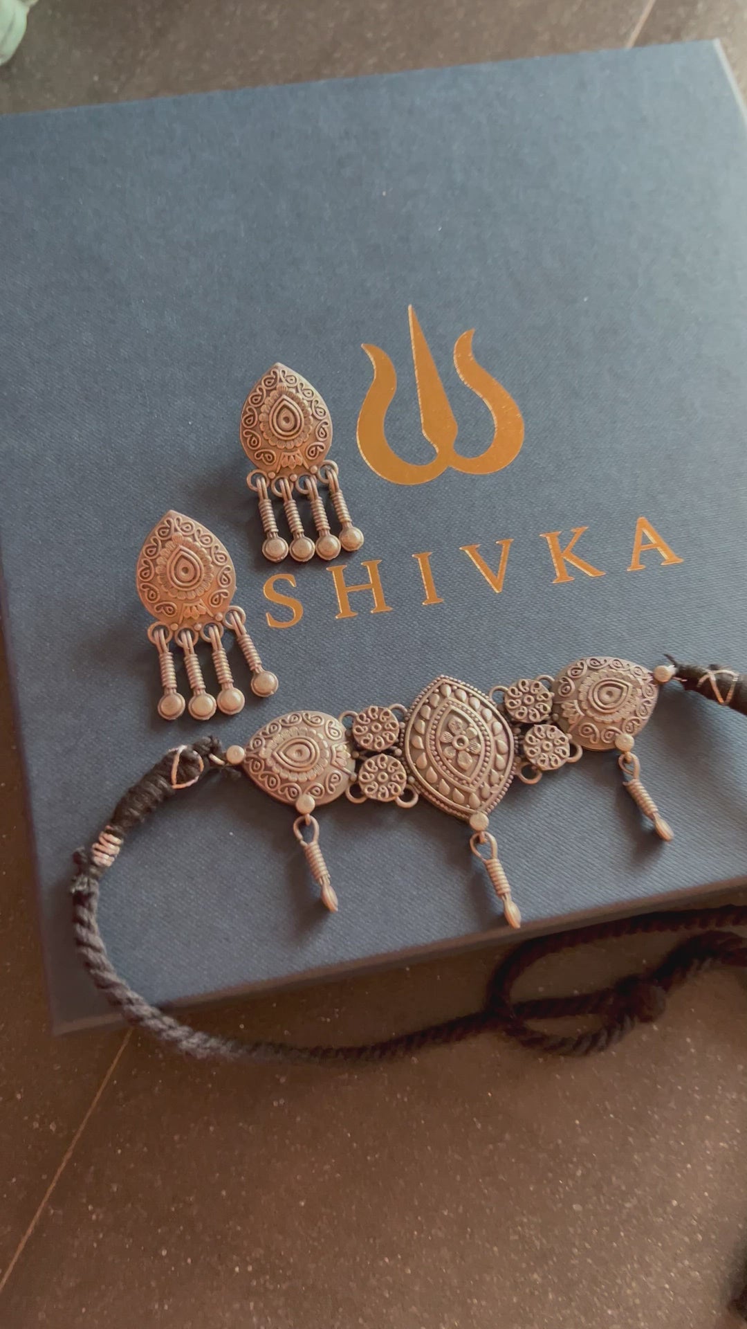 Antique Choker with Earrings