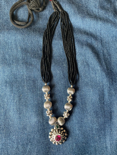Stone Pendant Long Necklace - SHIVKA