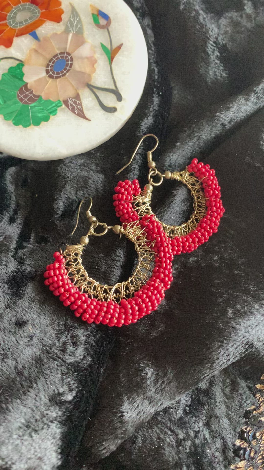 Wired Beaded Danglers