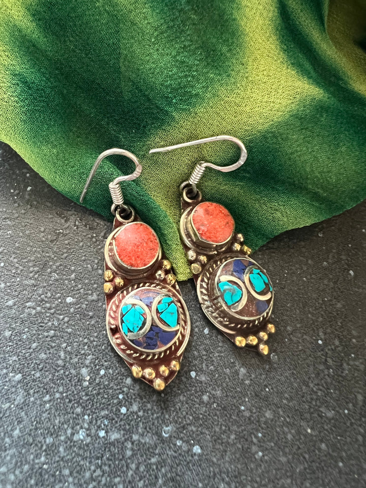 Antique Stones Danglers