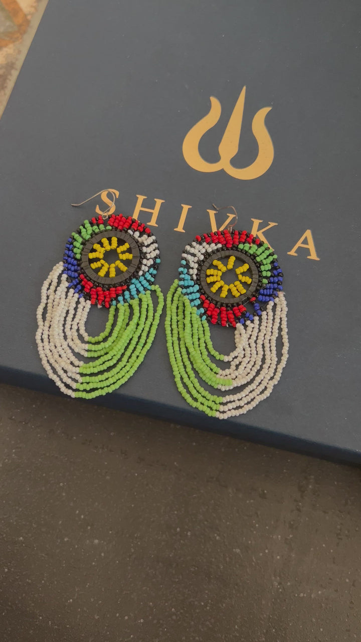 Statement Beaded Earrings