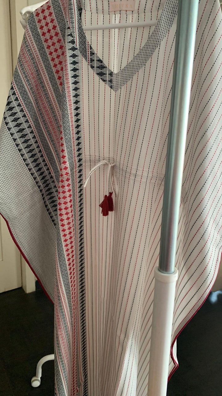 White Cotton Kaftan - SHIVKA