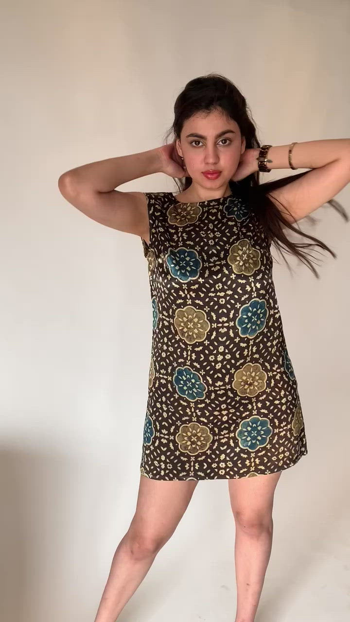 Silk Lounge Mini Dress