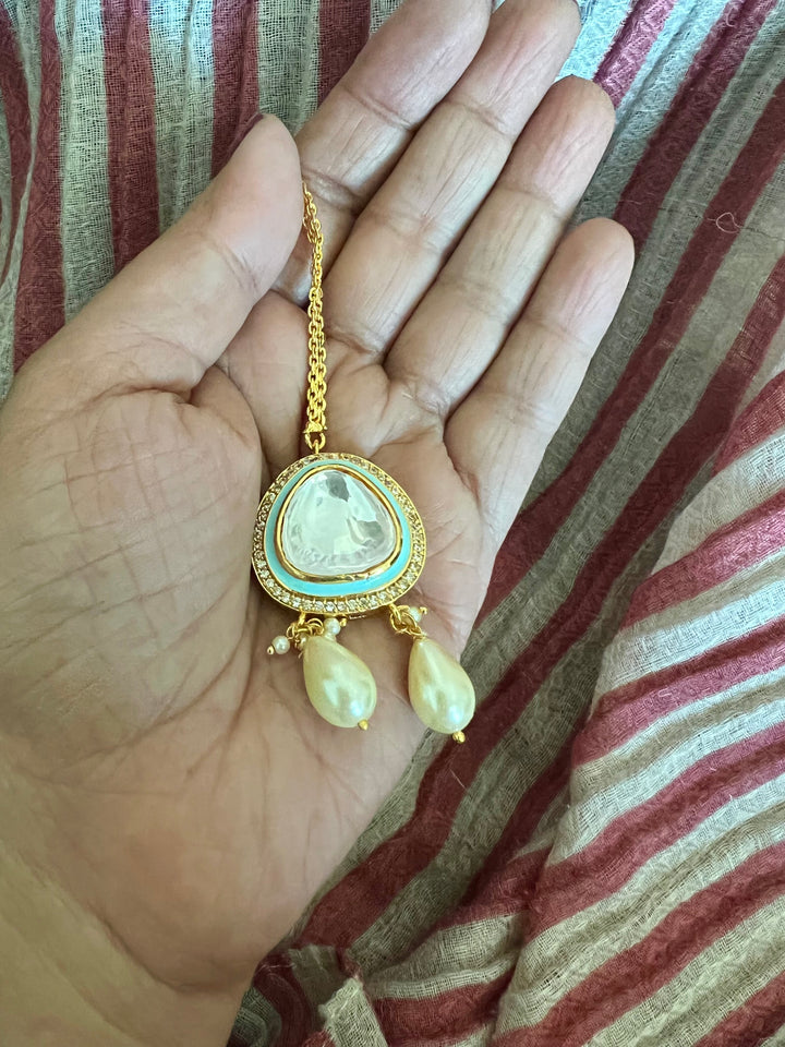 Bridal Kundan Choker with Earrings and Maangtikka