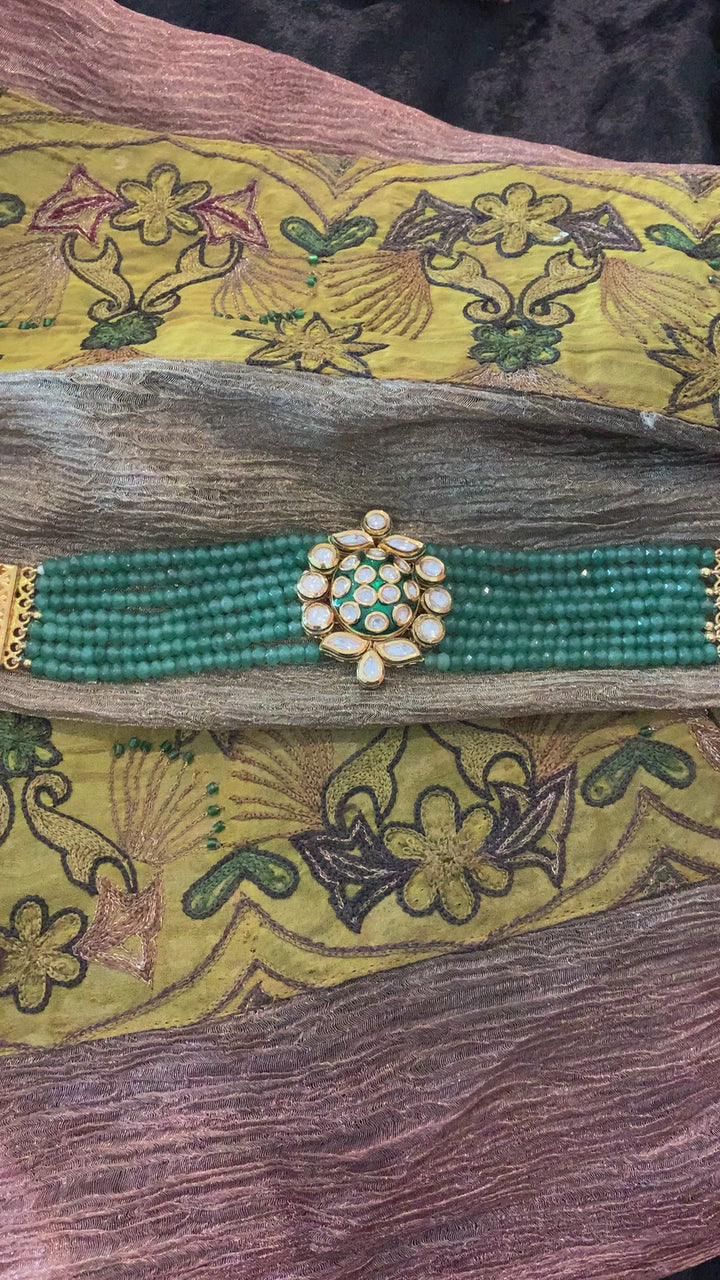 Green Beaded Bracelet