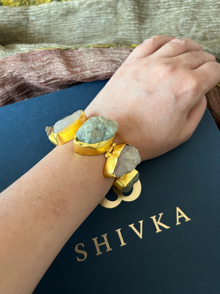 Raw Druzy Stone Bracelet - SHIVKA