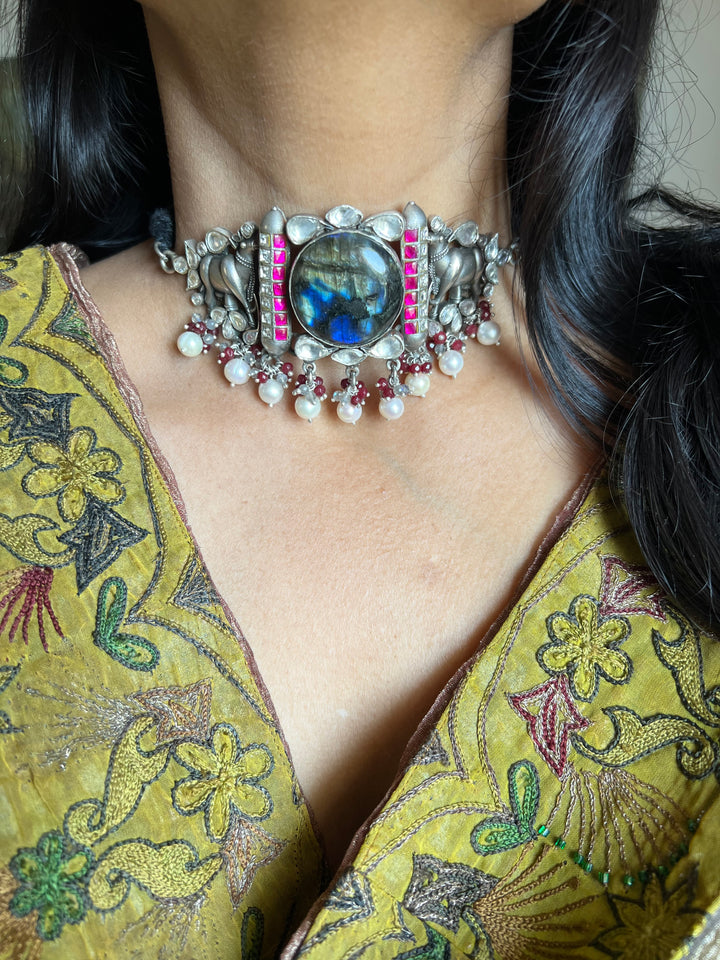 Designer Pure 925 Silver Choker