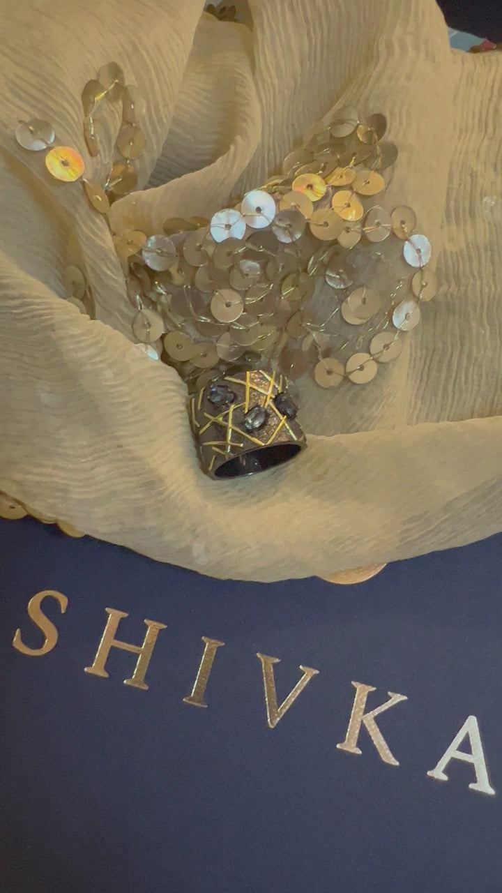 Designer London Blue Topaz Pure Silver Ring