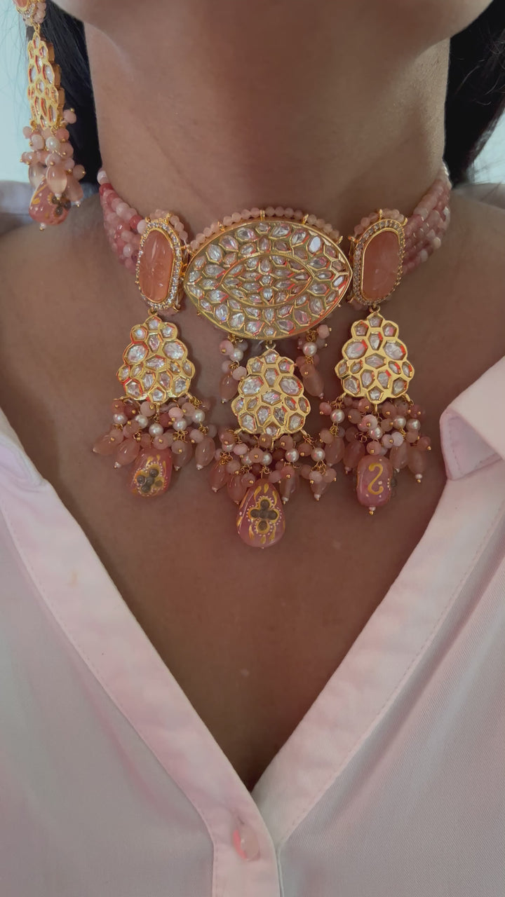 High Quality Kundan Choker with Statement Earrings