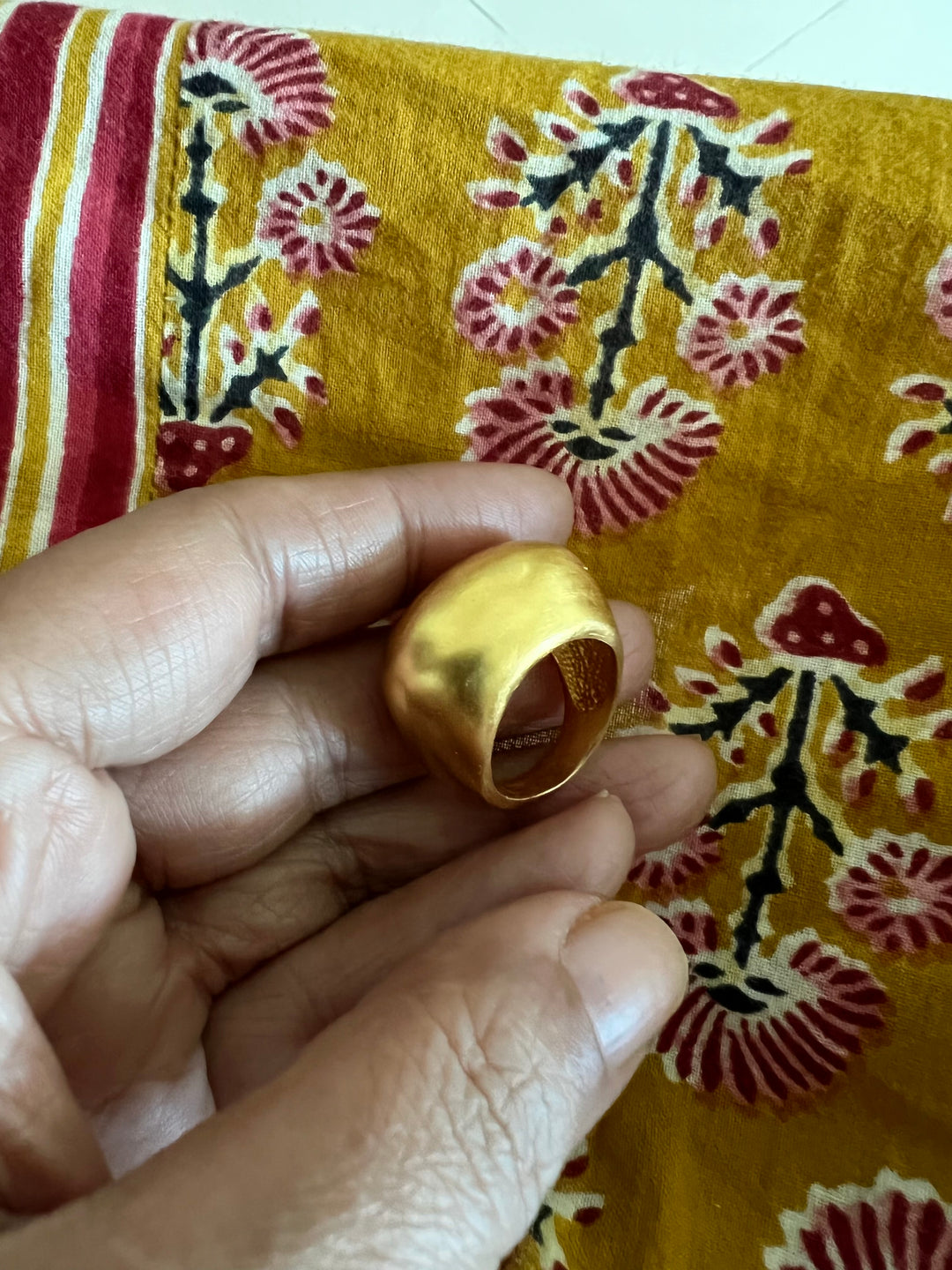 Gold Plated Brass Ring