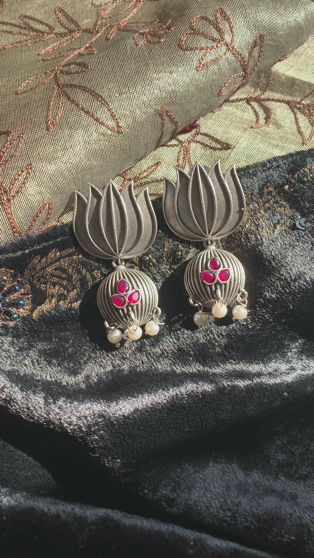 Lotus Earrings