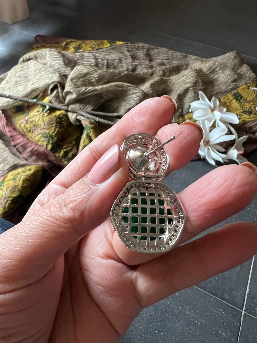 Victorian Kundan Necklace with Earrings