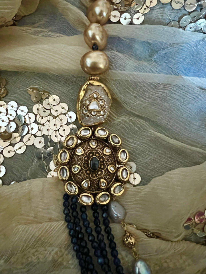 Premium Jade and Pearls Necklace - SHIVKA