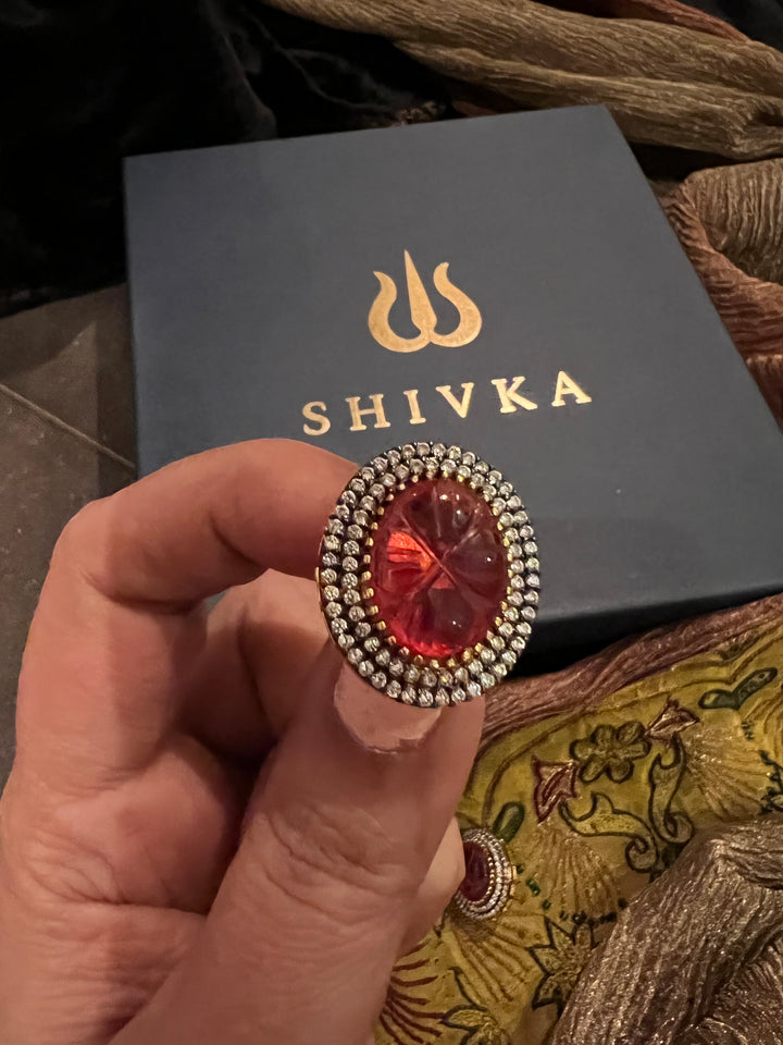 Carved Stone Zirconia Studs