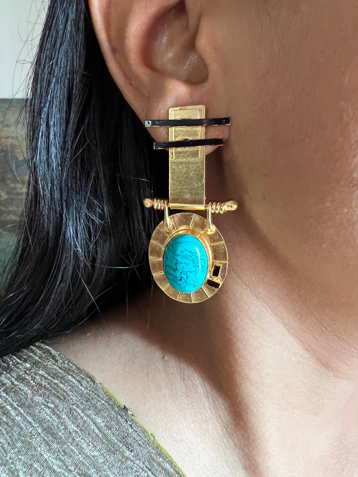 Vintage Stone Earrings