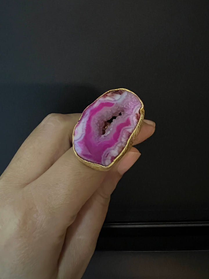 Druzy Gemstone Ring