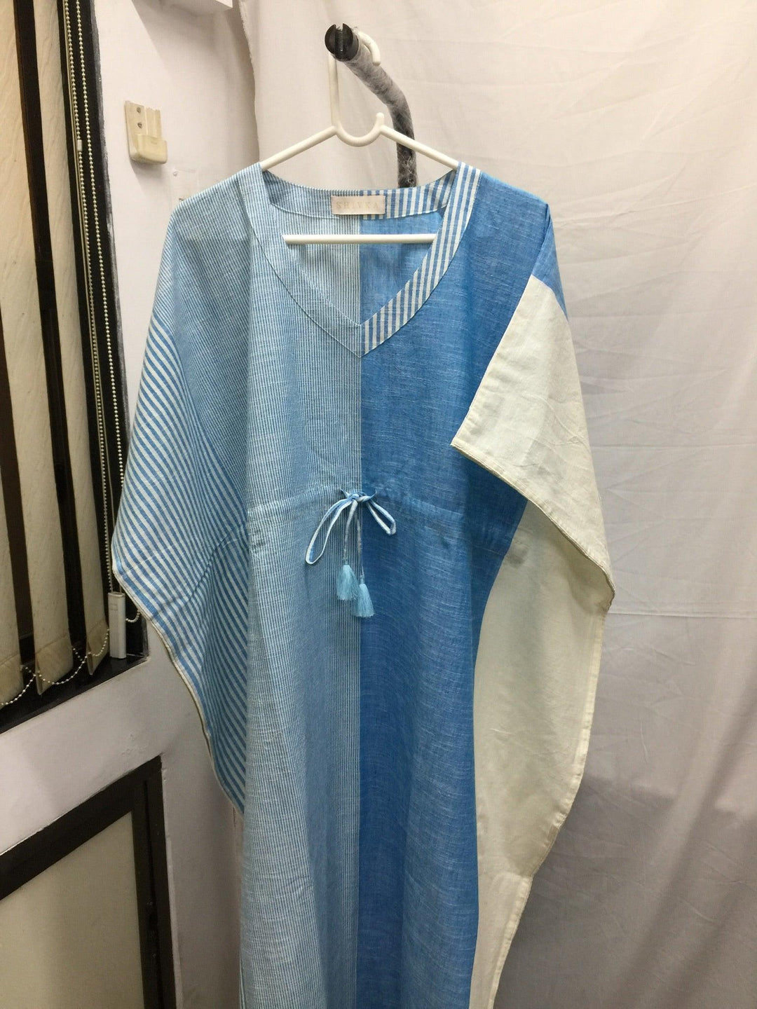 Indian Print Cotton Kaftan - SHIVKA