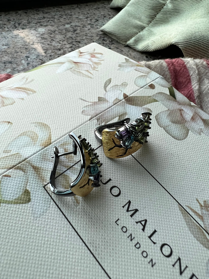 Multi Gemstone Pure 925 Silver Baalis