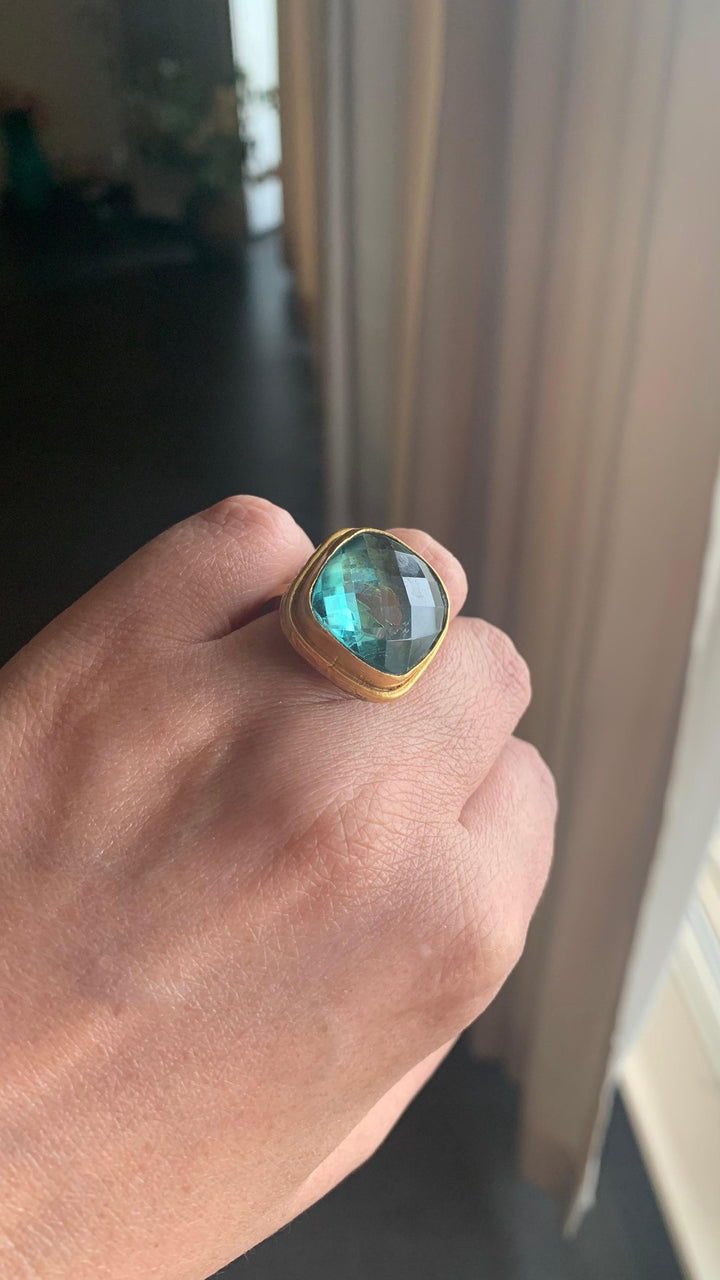 Statement Gemstone Ring - SHIVKA