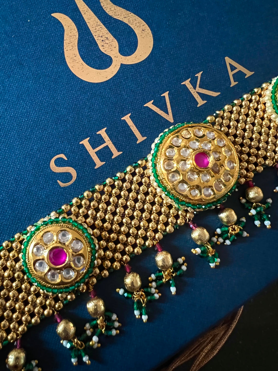 Elegant Kundan Choker with Jhumka Earrings