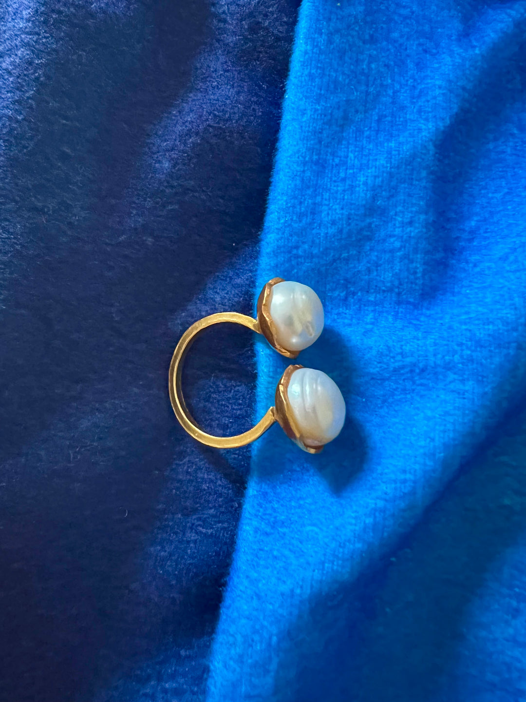 Twin Pearl Ring