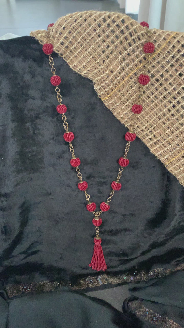 Tasseled Long Necklace