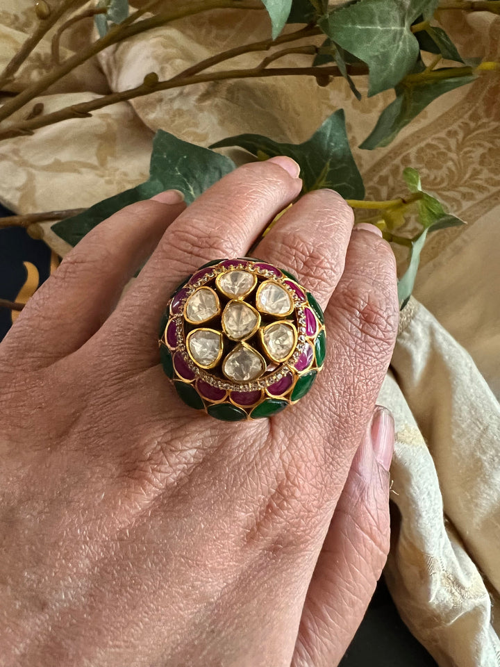 Designer Bridal Kundan Ring