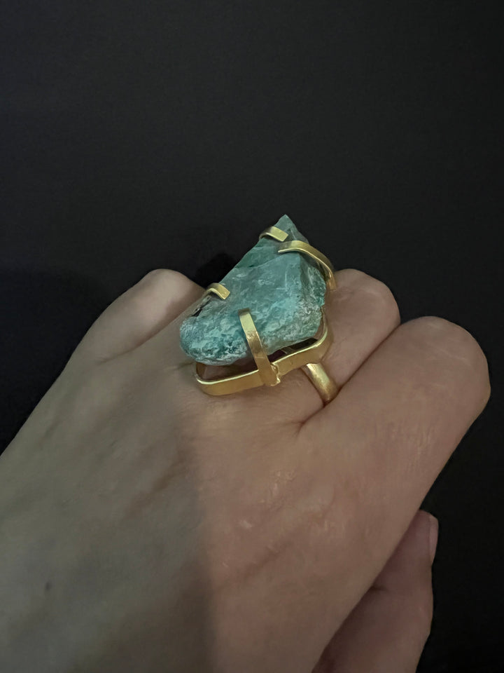 Statement Natural Gemstone Ring