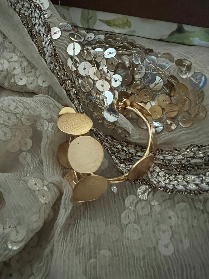 Statement Gold Tone Hoops - SHIVKA