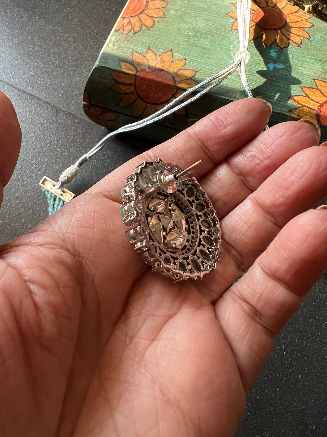 Victorian Kundan Choker Necklace with Earrings