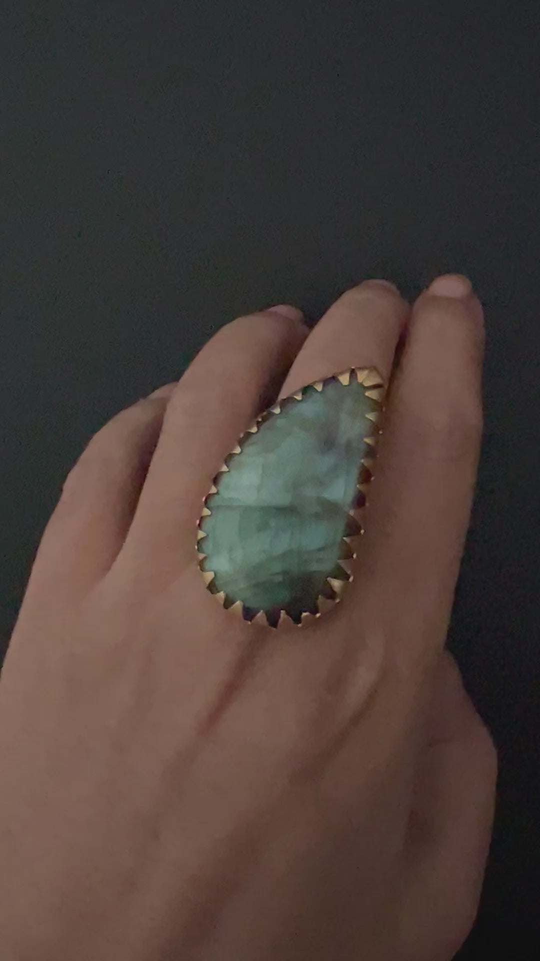 Natural Labradorite Ring