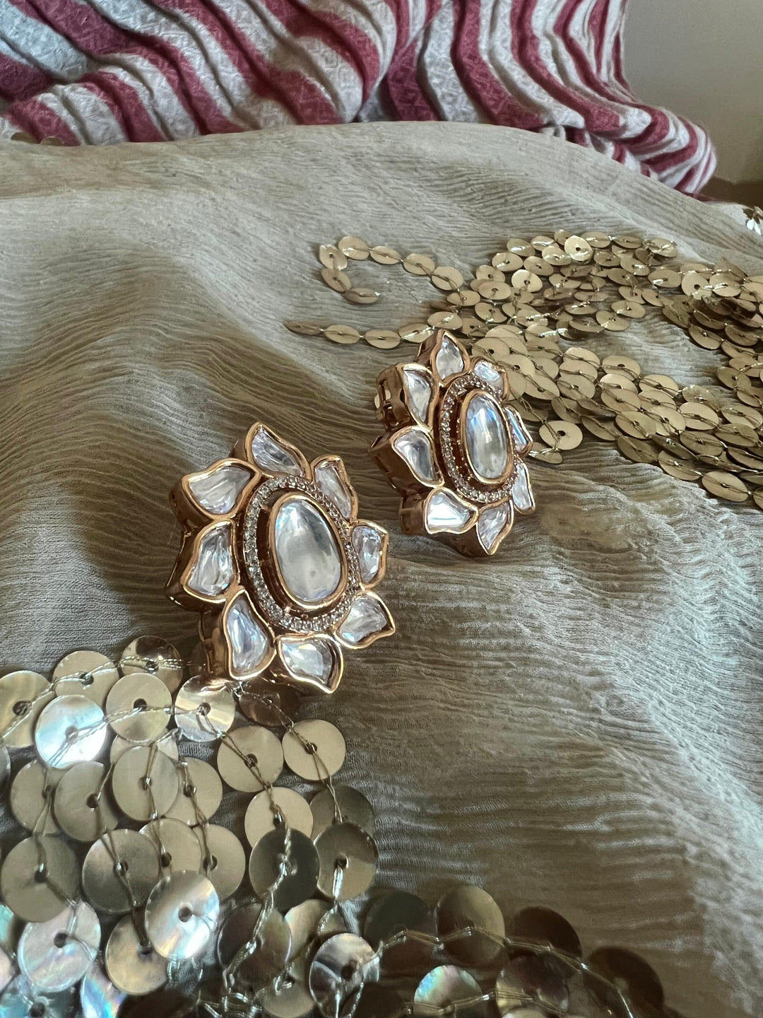 Royal Kundan Studs - SHIVKA